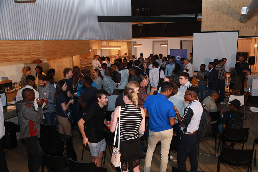 EthJoburg 2 — Networking after the session closes.