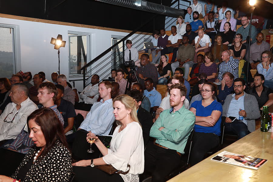 EthJoburg 2 — A packed hall for the Johannesburg session.