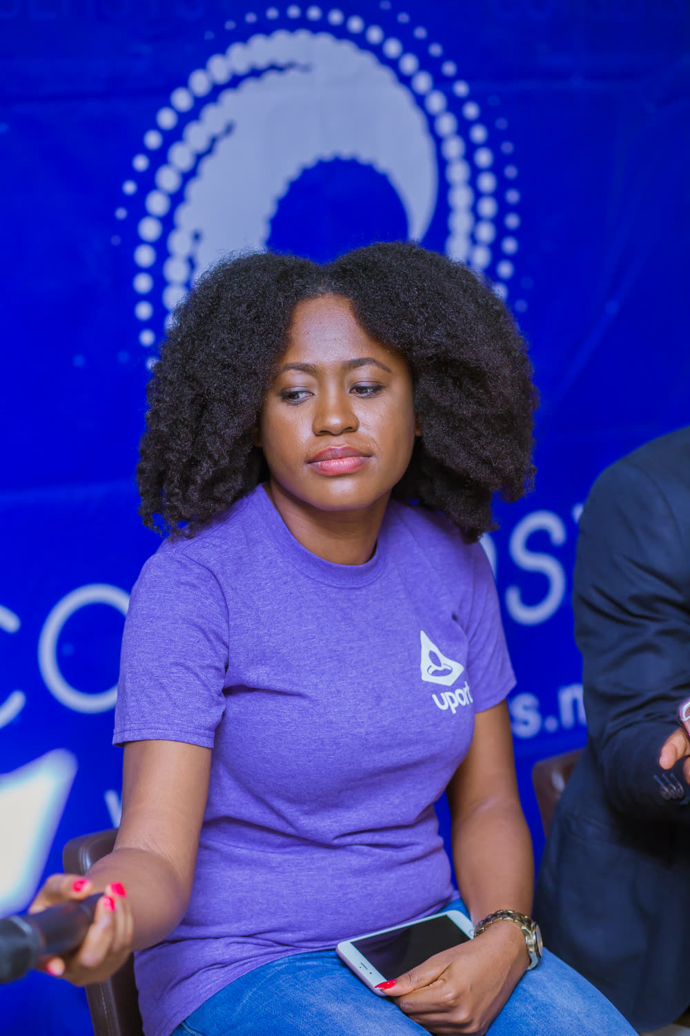 EthLagos 1 — The closing panel and Q&A against the ConsenSys backdrop.
