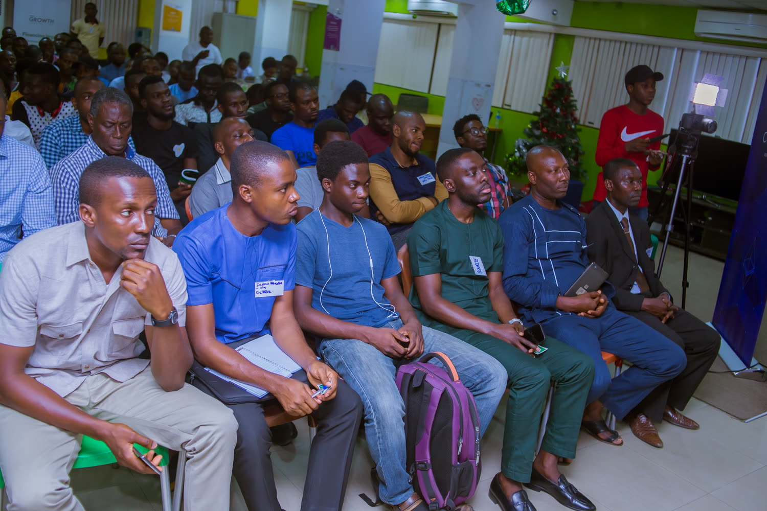 EthLagos 1 — Standing room only in the CcHub auditorium.