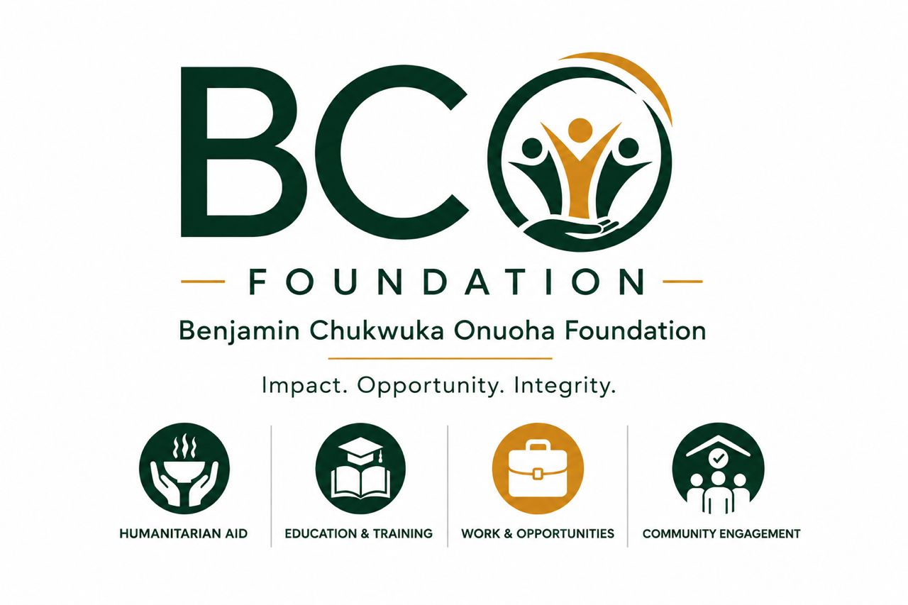 BCO Foundation programme areas: humanitarian aid, education and training, work and opportunities, community engagement