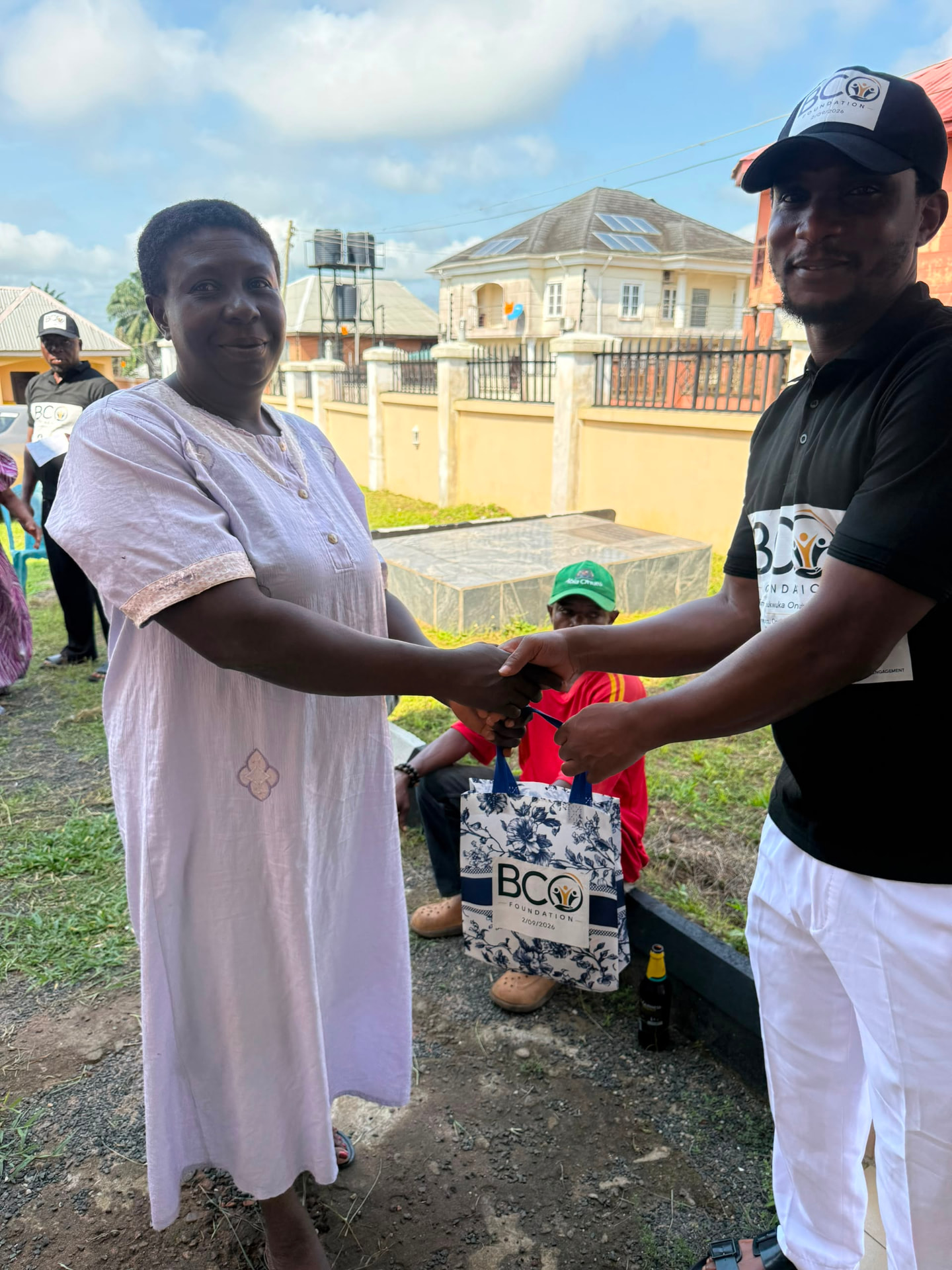 A relief bag handed over during the outreach